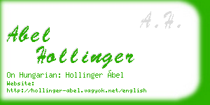abel hollinger business card